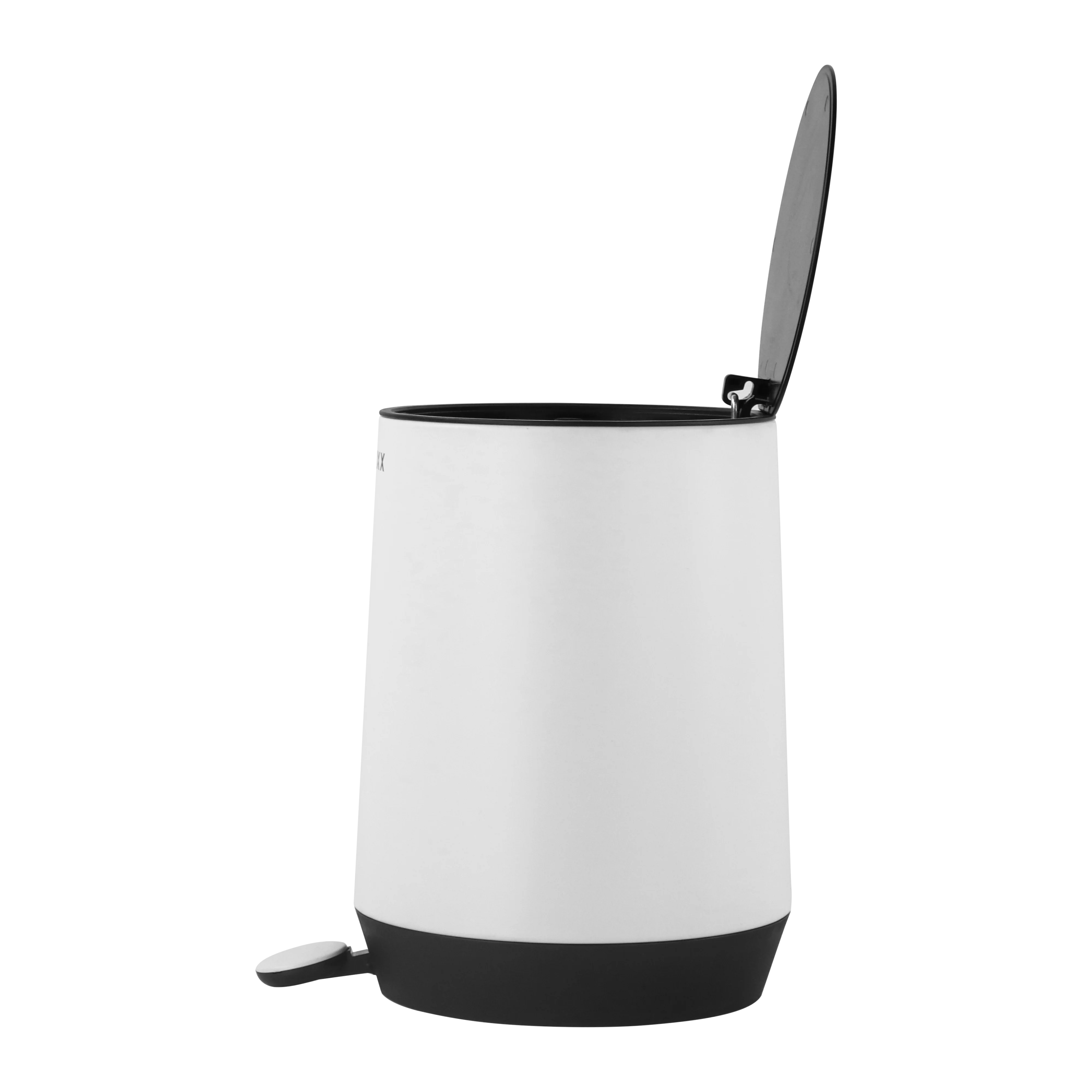 2024 Newly design coating bathroom stainless steel trash can round pedal bin with toilet brush