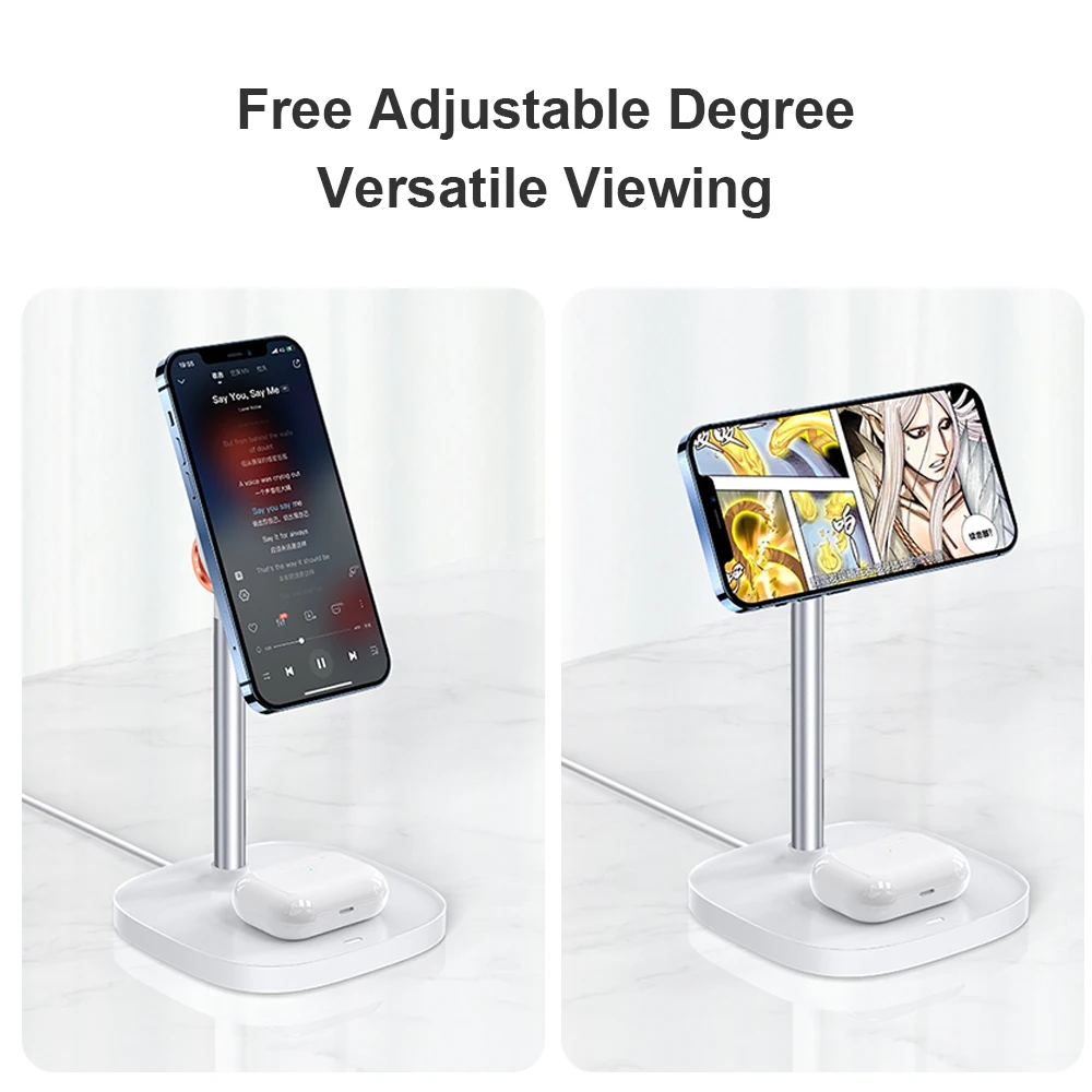 Magnetic Mobile Phone Holder Factory Wholesale 360 Adjustable Wireless Charger Phone Stand phone holder magnetic