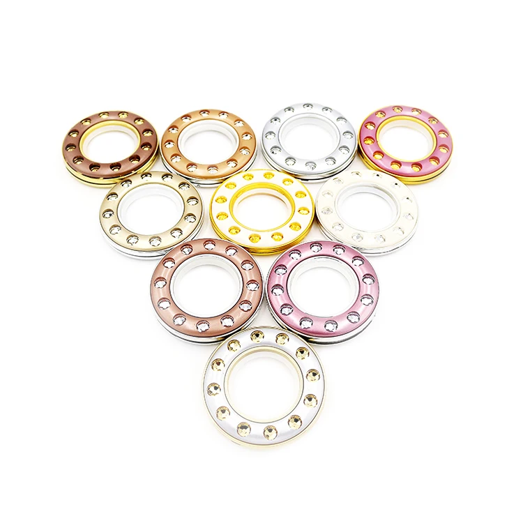 Shower Plastic Curtain Ring Plastic Curtain Eyelets Curtain Hidden Loop with Gold Silver Brown Etc