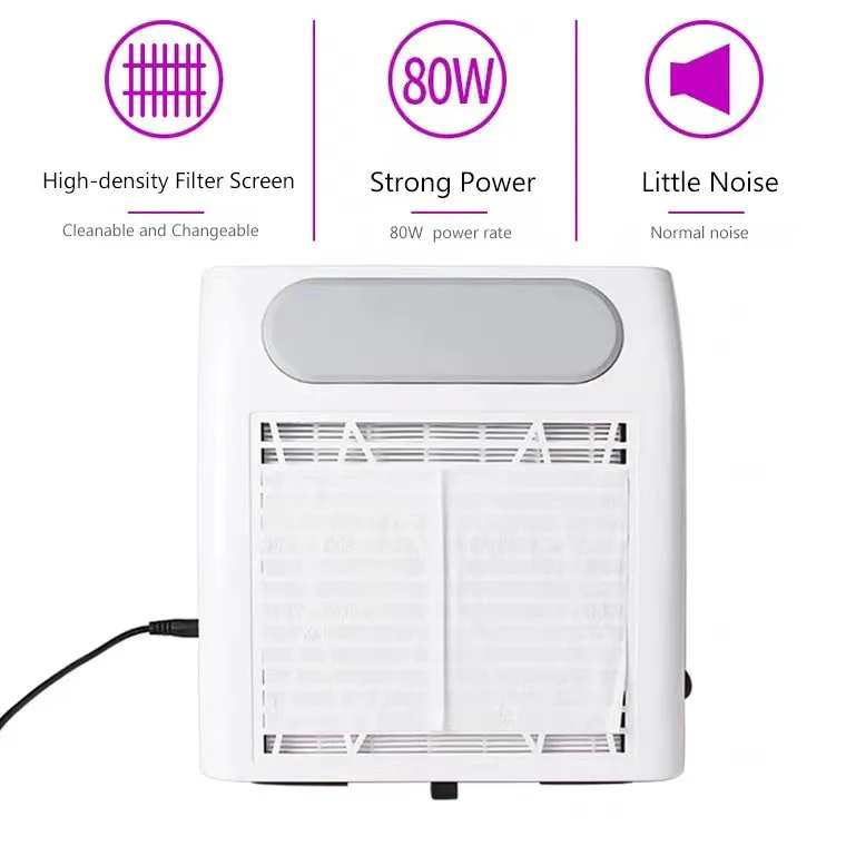 Professional Table Dust Electric Absorber Nail Dust Manicure Battery Nail Lamp Vaccum Cleaner