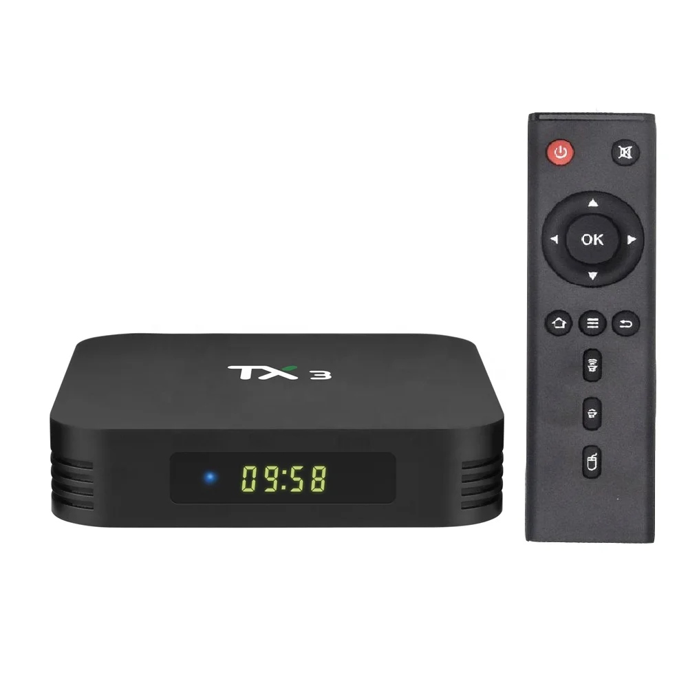 Новый TX3 Android 9,0 TV Box Amlogic S905X3, четыре ядра, 4 Гб оперативной памяти, 32 Гб встроенной памяти, 64GB Youtube Смарт медиаплеера 8k HD декодер каналов кабельного телевидения компьютерной приставки к телевизору PK TX6 TX3 мини
