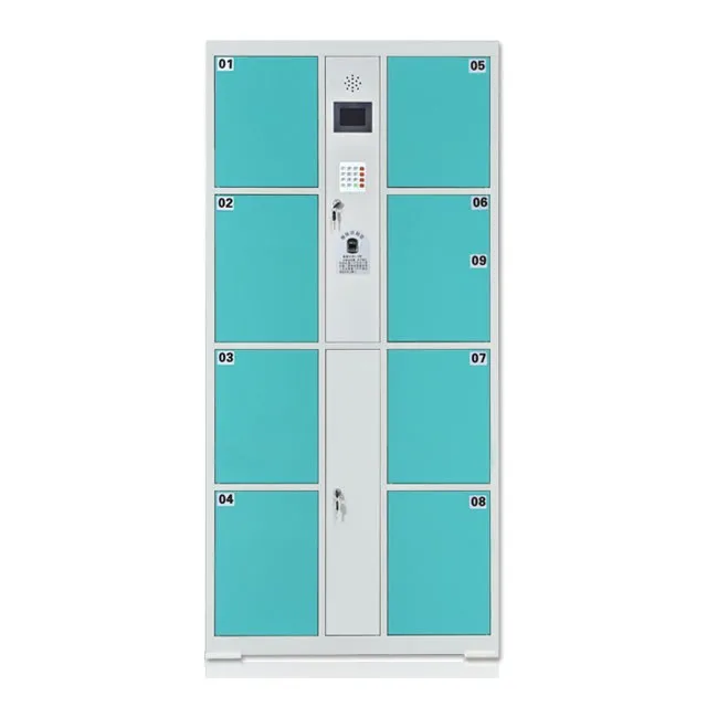 Electronic locker for metal luggage storage electronic steel 9 door locker electronic locker system