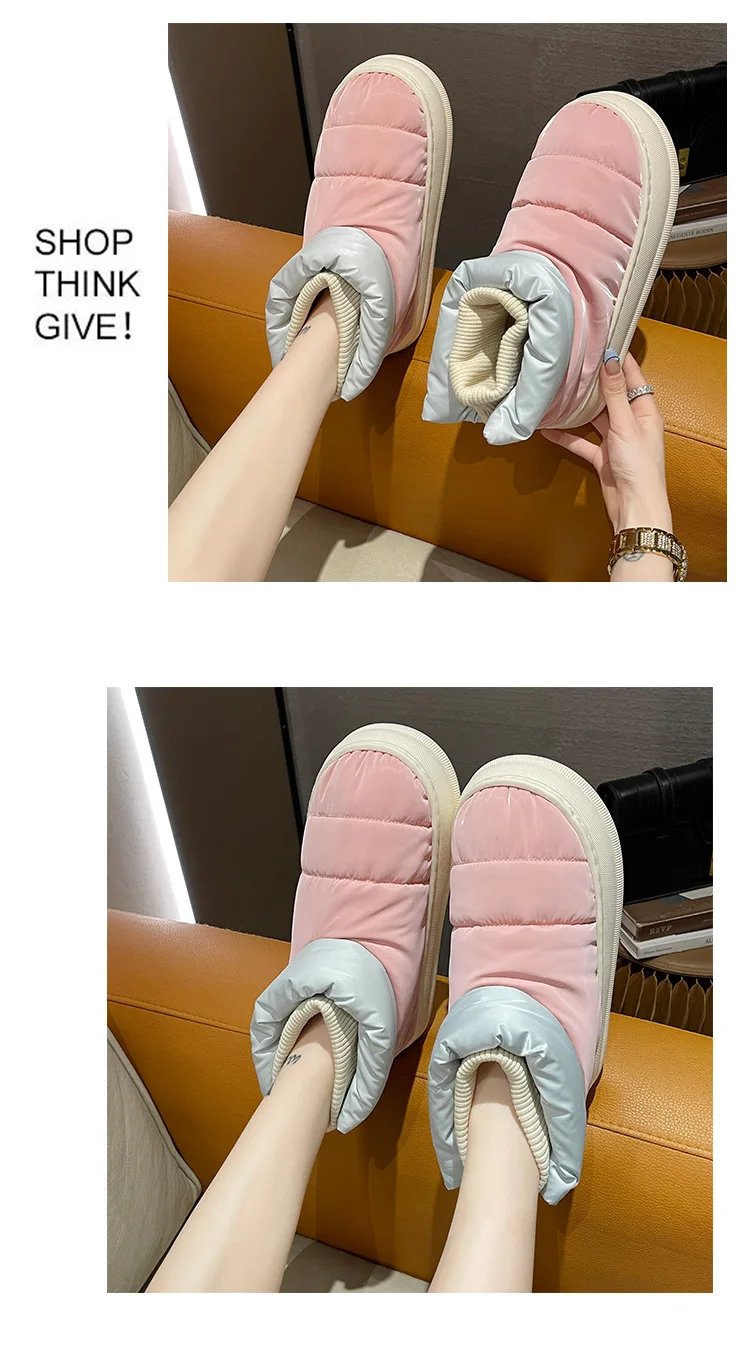 Hot sale warm imitated fur snow boots home bedroom women boots for women