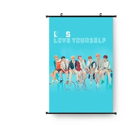 Bangtan Boys оптовая продажа KPOP Idol товар 3-го альбома Love Yourself концепция фото гобелен тканевый постер Висячие