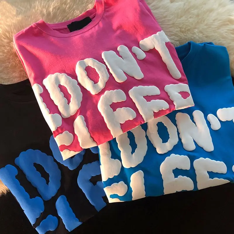 Factory Wholesale Round Neck Hot Price Printing T Shirts For Men Custom Logo 3d Puff Print Tshirts