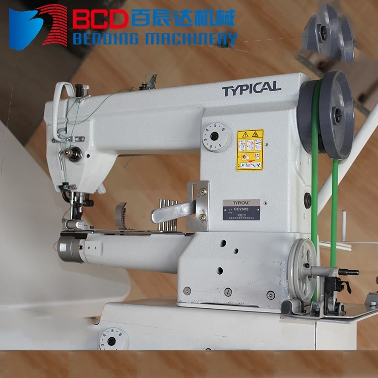 Sophisticated technology multi function lock stitch cylinder sewing mattress tape edge machine