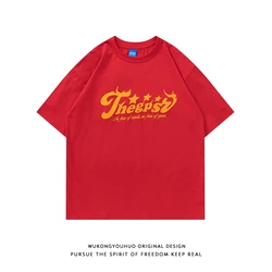 Wholesale Luxury 100% Cotton Oversized Designer Print T Shirt Unisex Heavyweight Custom Streetwear Tshirt