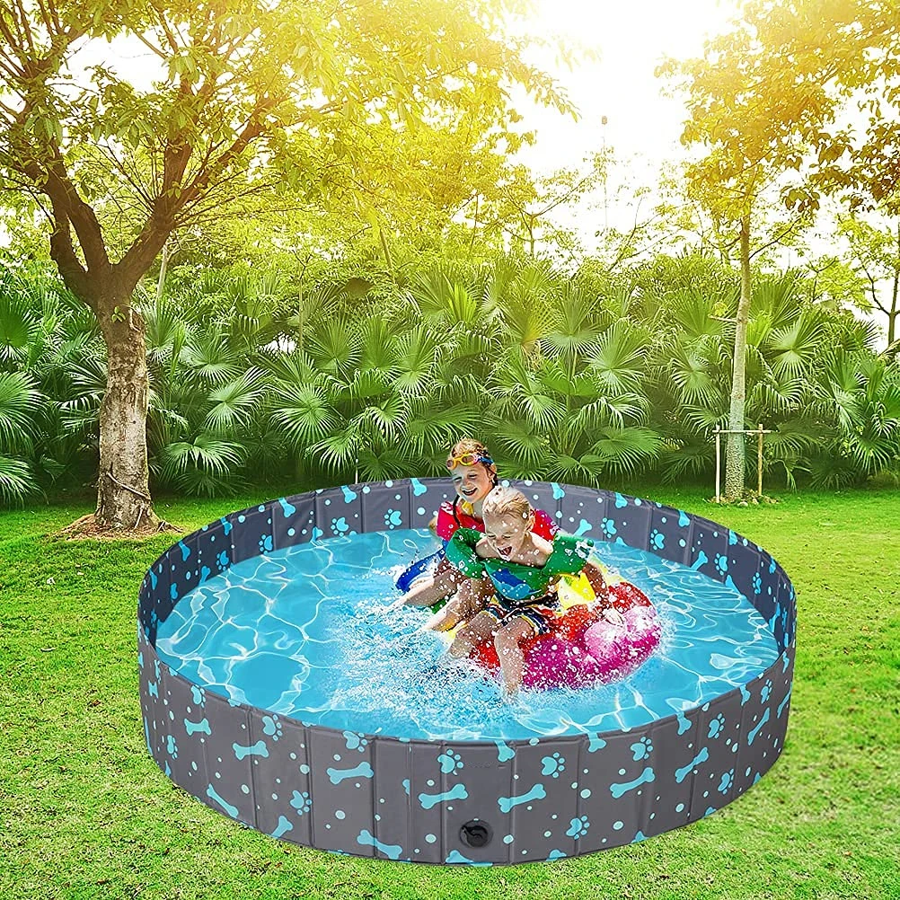 Portable Collapsible PVC Pet Bathing Tub Pet Foldable Dog Swimming Pool for Dogs Cats Kids