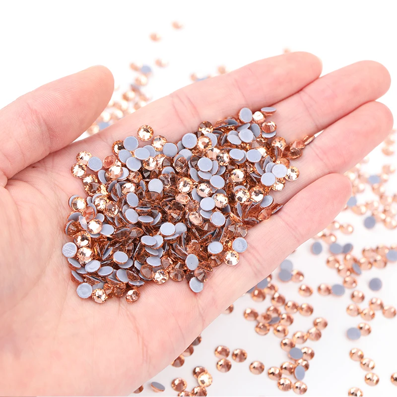 SS6 SS8 SS30 4A+ Normal Faceted Crystal Round With Hot Fix Austria Back Hotfix Rhinestone In Bulk For Garment Accessories DIY