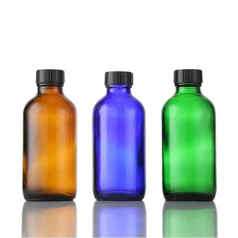 Hot Sale Customizable Boston Bottle Essential Oils 5ml-100ml Amber Glass Spray Hot Stamping Surface Dropper Sealing Serum Use