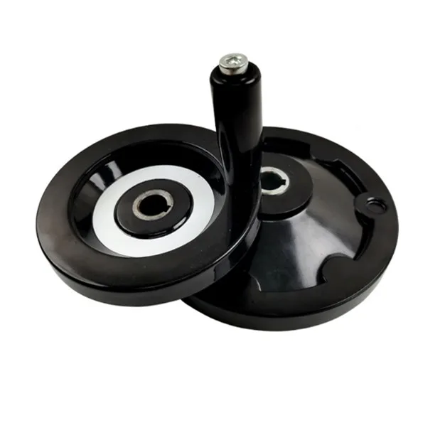 Factory outlet Solid Handwheel Bakelite Back corrugated handwheel Revolving Handle Lathe Machine Control Handwheels