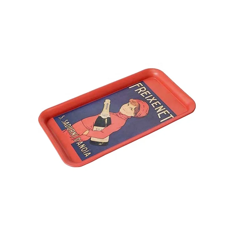 Food Serving Tray Custom Rolling Tray Tin Wholesale High Quality Custom Metal Ashtray