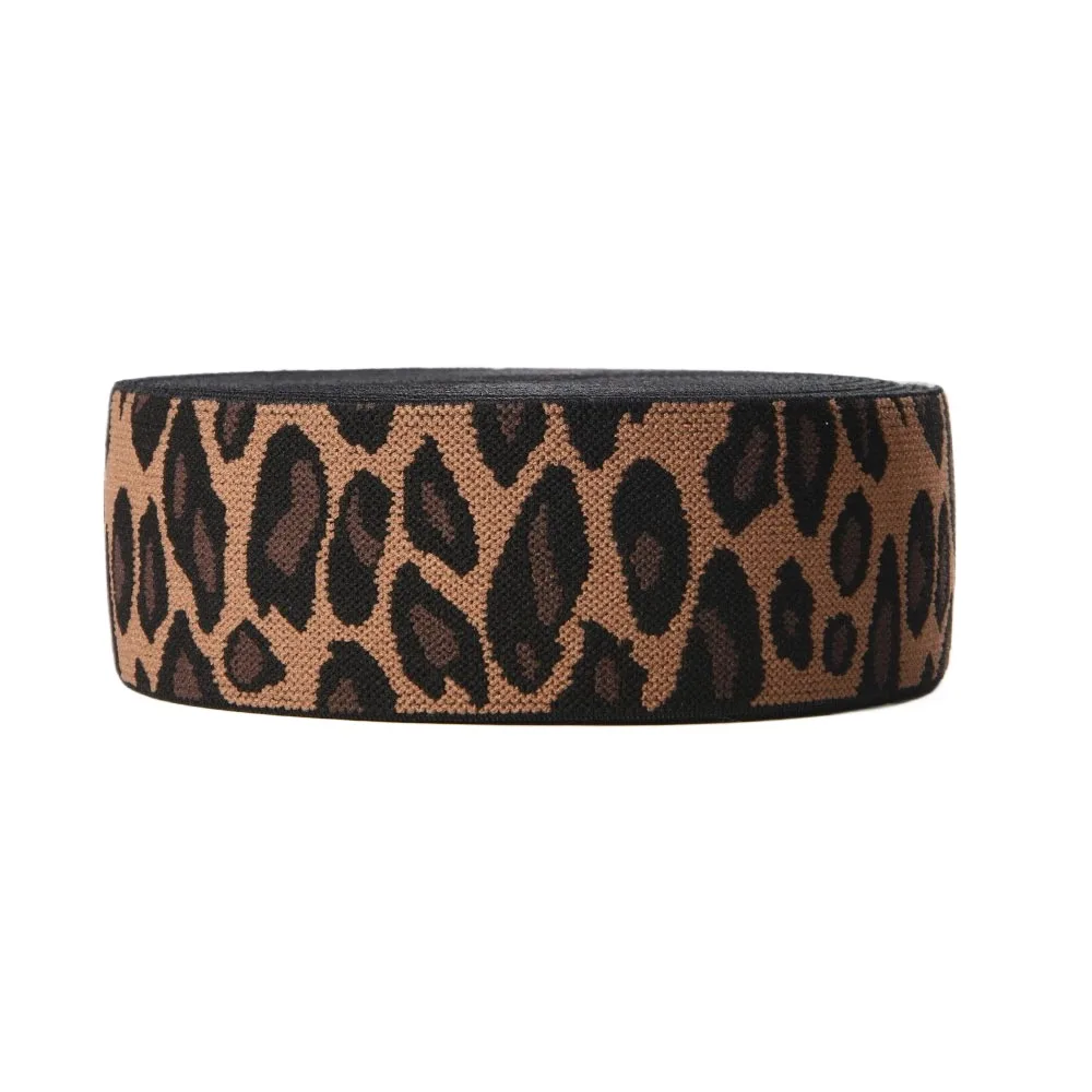 Custom Nylon polyester latex yarn Material Elastic Webbing Belt Jacquard LOGO Elastic Waistband
