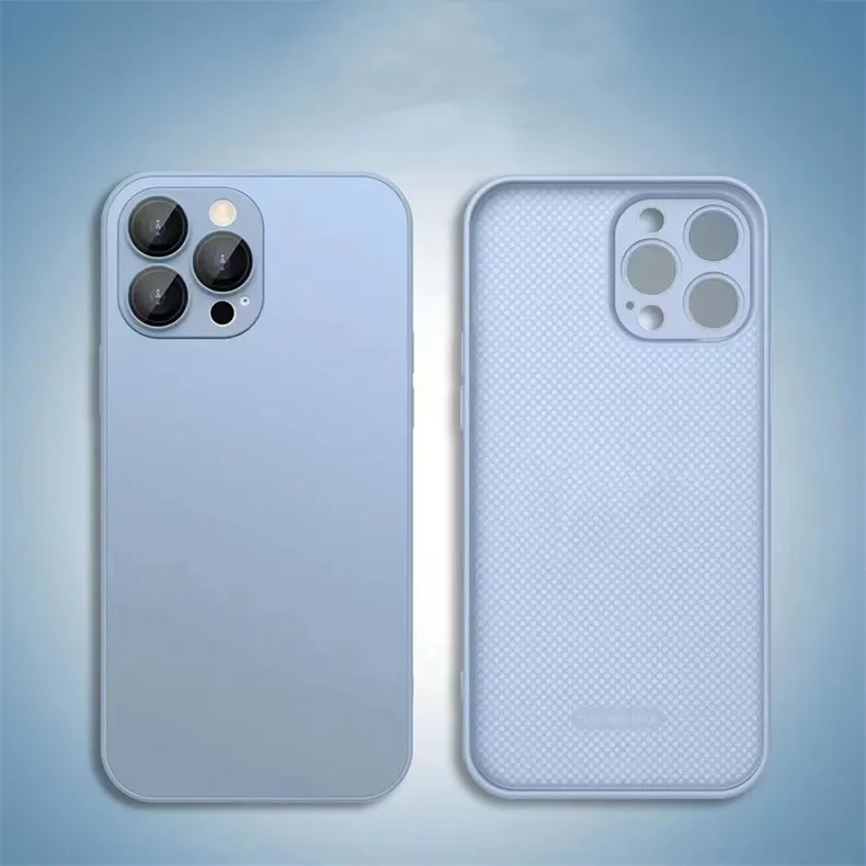 Luxury AG Glass Frosted Case for iphone 11 12 13 14 pro max AG Frosted Glass Case with Full Camera Lens Protection