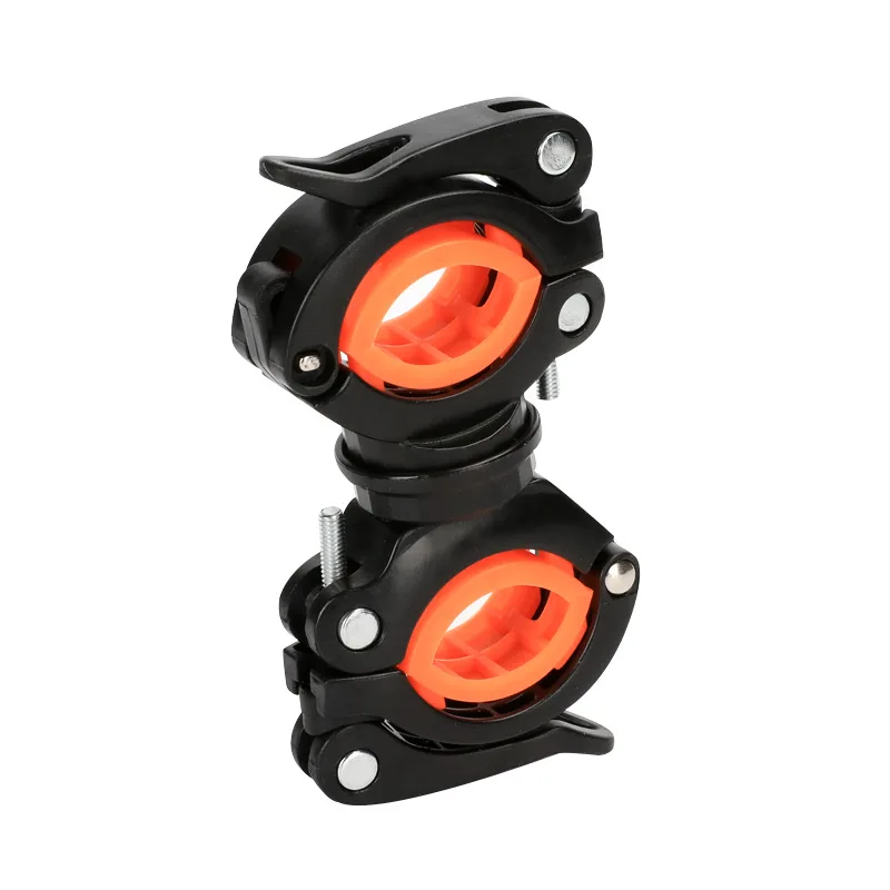 Wholesale Bicycle Cycling Accessories Front Lamp Clip Bike Light Holder 360 Degree Rotating Universal lamp Bike Clip