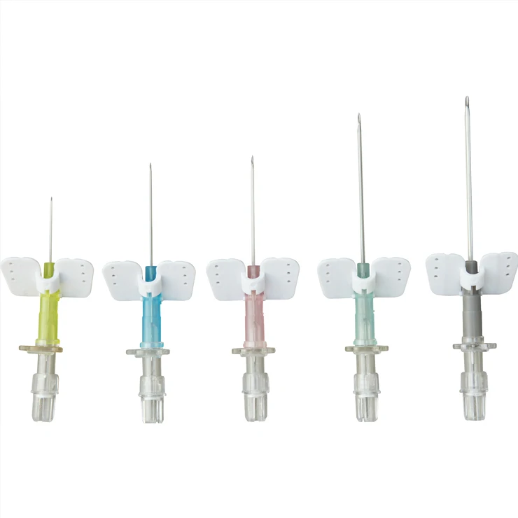 
Medical Disposable Butterfly Indwelling Needle with Injection Port 