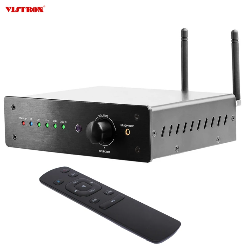 Household Hi-Fi Stereo Power Amplifier Buffer Booster Digital Amplifier With 24bit/192KHz USB Optical DAC 2.1 Audio Amplifier