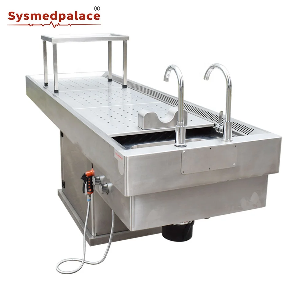 Factory Cheap Price 304 Stainless Steel Mortuary Equipment Autopsy Table For Sale