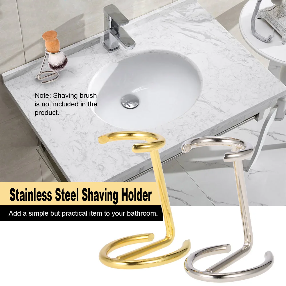 Классический безопасный Высококачественный акриловый пластиковый держатель для бритвы из нержавеющей стали, подставка для щетки для бритья