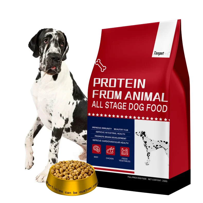 OEM High Temperature Puffed Cat Healthy Pet Food Customized formula for pet nutritionists balanced nutrition Dog Food  20kg