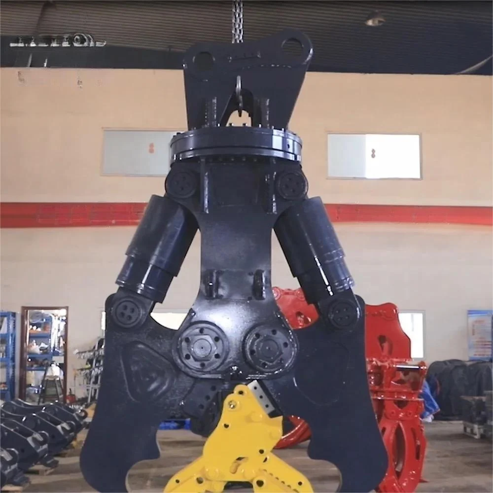 Hot Sale 20tons excavator demolition shear hydraulic shear Double Cylinder Hydraulic Rotating Concrete Scrap Steel Max Red