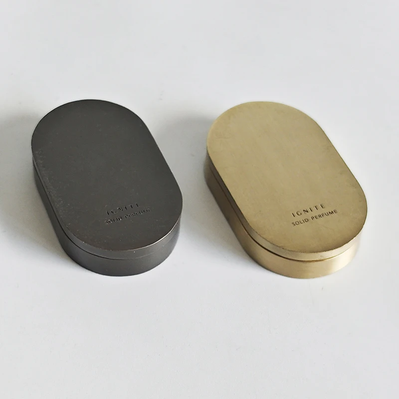 Support Small Batch Customization Metal Empty Makeup Container with Mirror Cosmetic Box Highlighter Blush Case