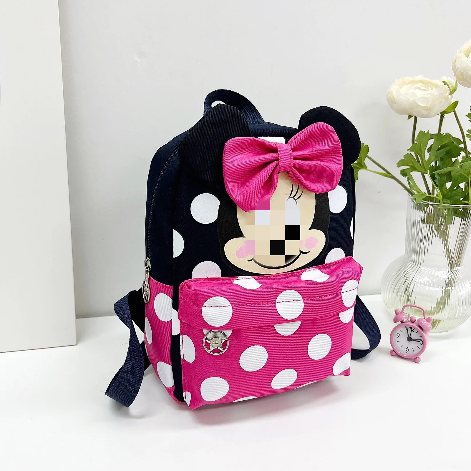 Fashion School Bags Cartoon Lovely Mouse Doll Backpacks High-capacity Nylon Waterproof Traveling Shoulders Bags For Children