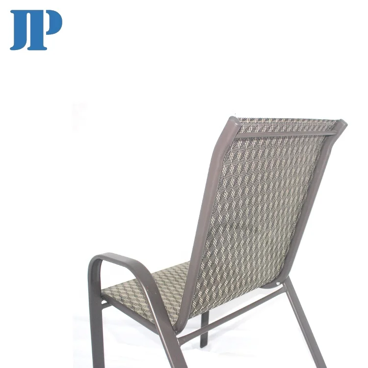 Tube Chair Table Set Low MOQ Best Price Fast Shipment Lounge Steel Teslin Fabric Outdoor Garden Leisure Outdoor Furniture Metal