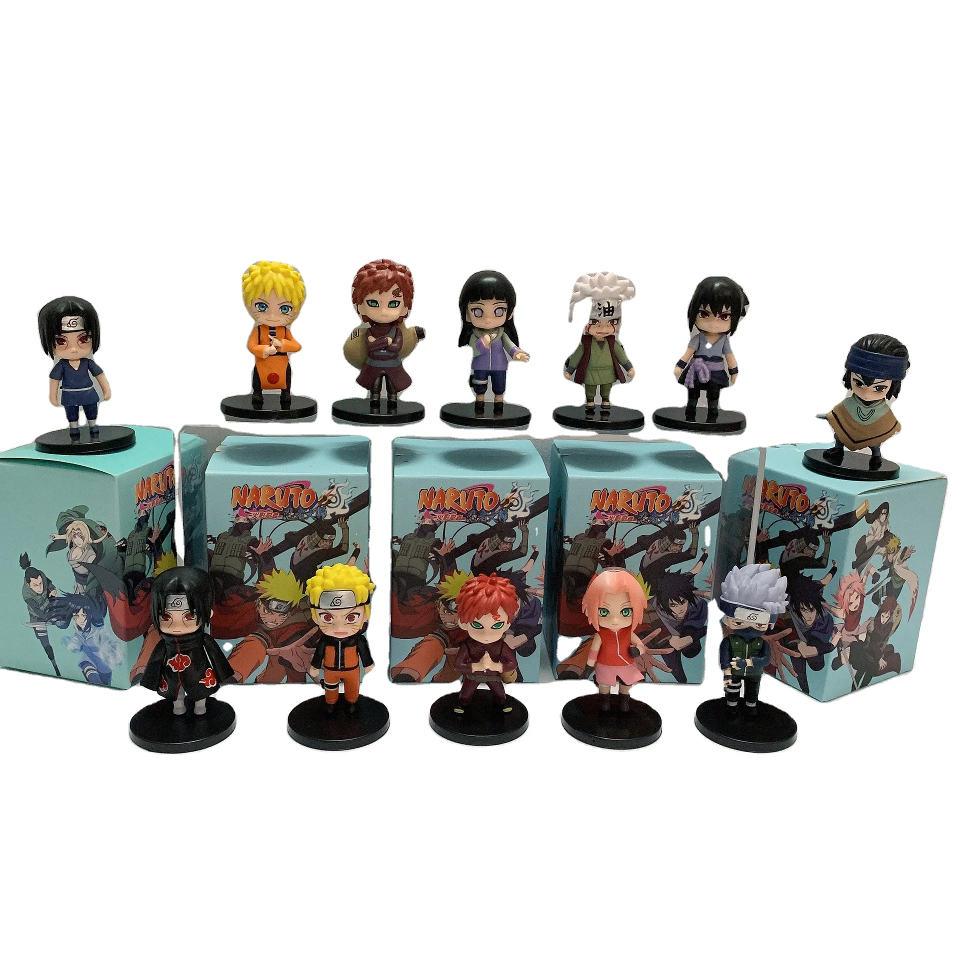 6 pieces/set of second-generation anime character models birthday party blind boxes hand made cartoon toy dolls