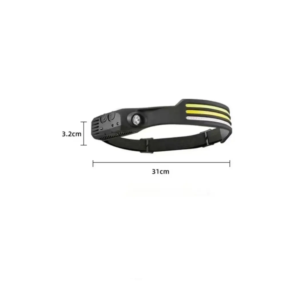 New Arrival Upgrade Silicone COB Torche LED Motion Sensor Headlight Rechargeable Waterproof Sensor LED Head light For Bicycle