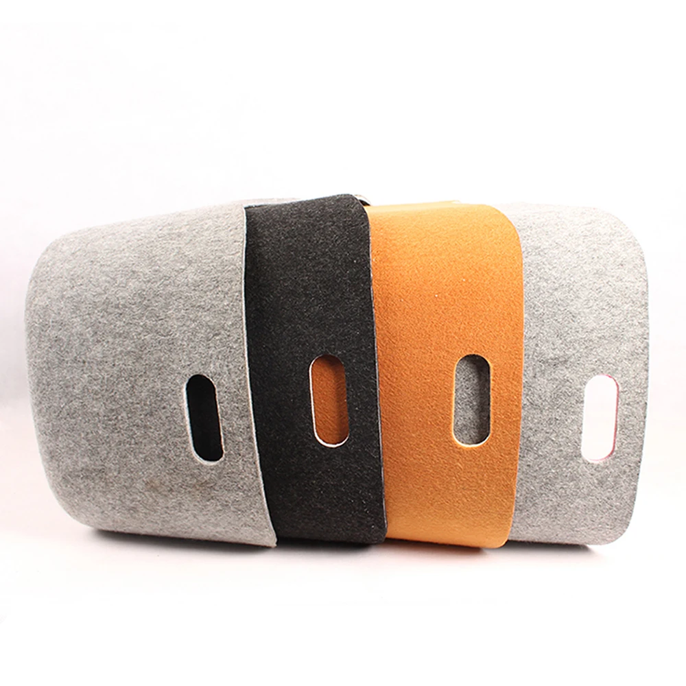 PET Felt Storage Boxes Organizer Basket Bags Kid Toy Storage Boxes Bin Organizer Felt Car Storage Living Room Accessories