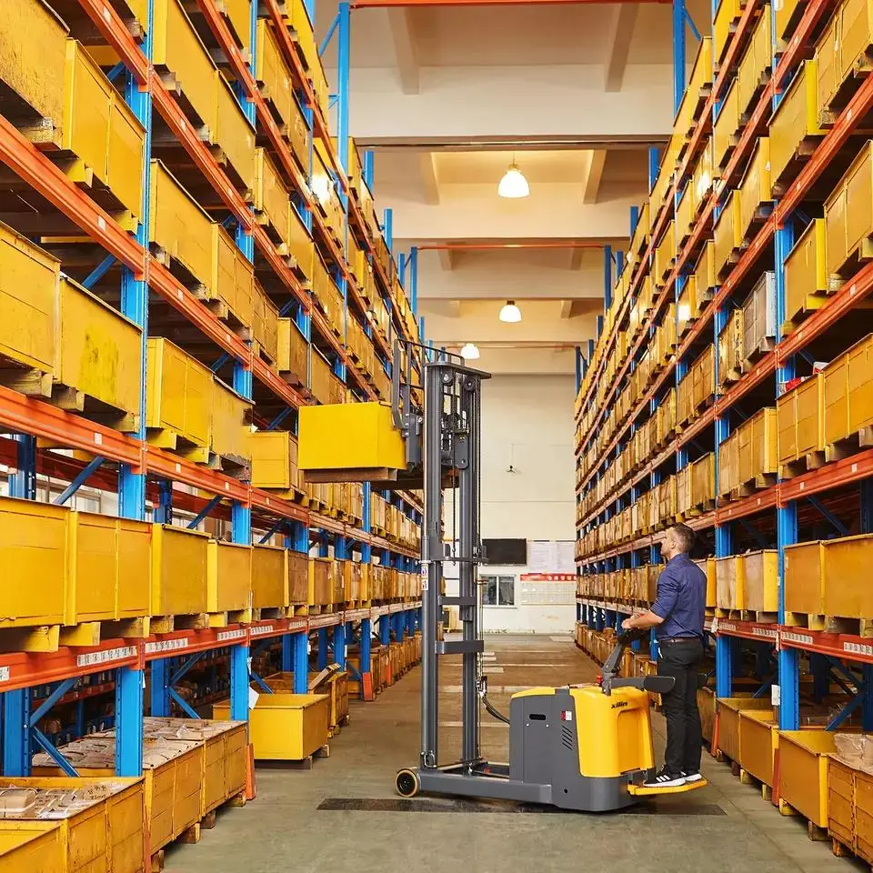 SATONG Multifunctional Handling 2ton 2000kg 4400lbs Hydraulic Full Electric Pallet Jack with Emergency Key Switch