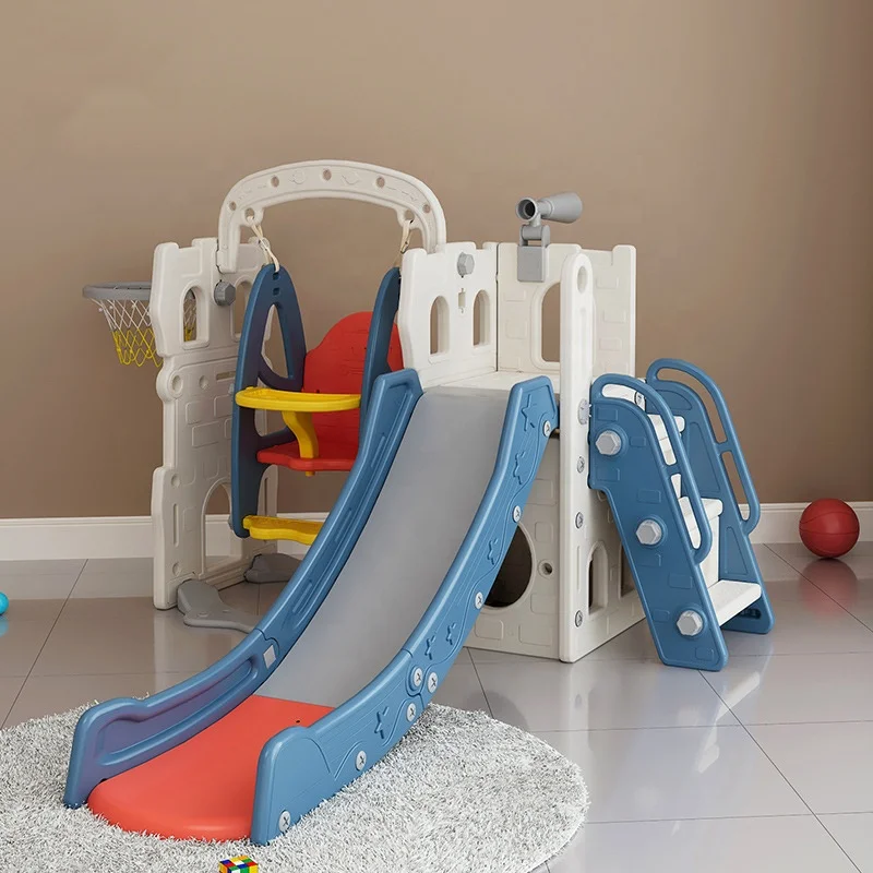 New  swing and slide set for baby  colorful slides for kids playground children game