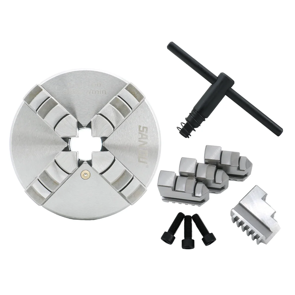 4 Jaws Wood Lathe Chuck HLTNC Brand Self-centering Chuck K12 Series 4jaws chuck 125mm for lathe machine