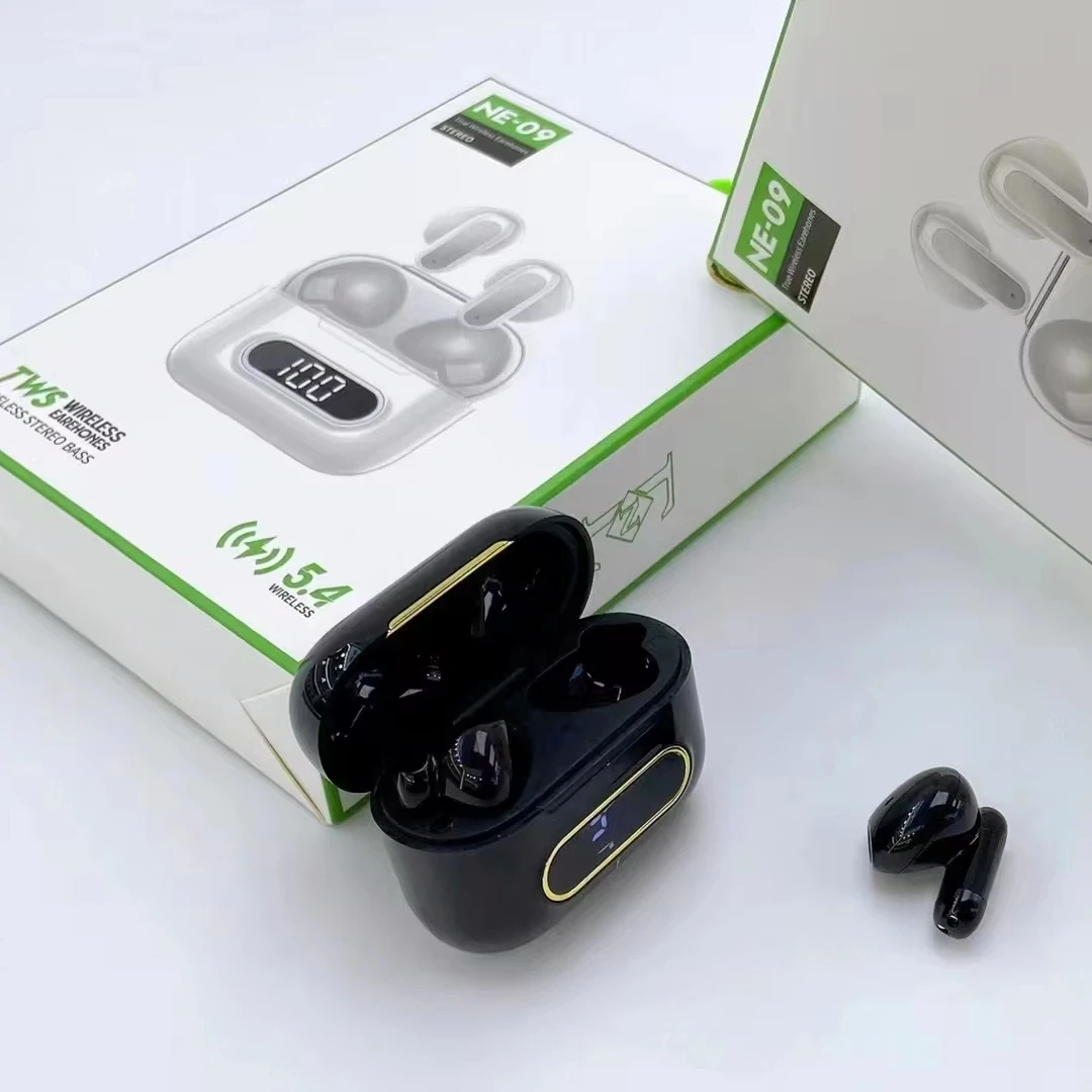 2025 Tws earphones headphones NE-09 Sports Gaming earbuds Earbud & in-ear headphones BT5.4 Wireless earbuds NE-09
