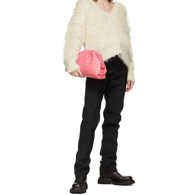 Custom Alpaca Chunky Knit pullover  Women white Coat Cashmere Oversize Fuzzy Mohair Sweaters