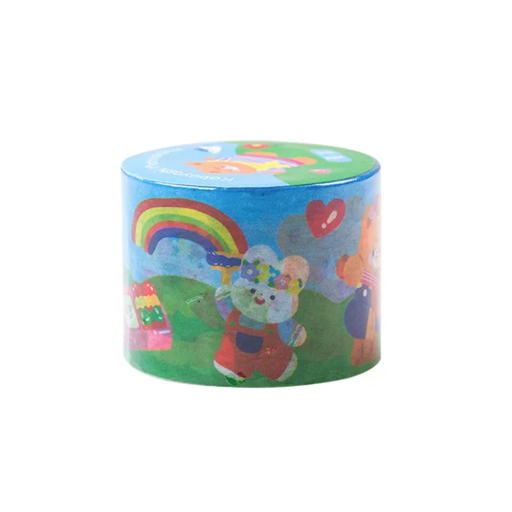Manufacturer Price 2023 Personal Design Wholesale Cartoon animals design Colored Printed adhesive masking film tape 3m