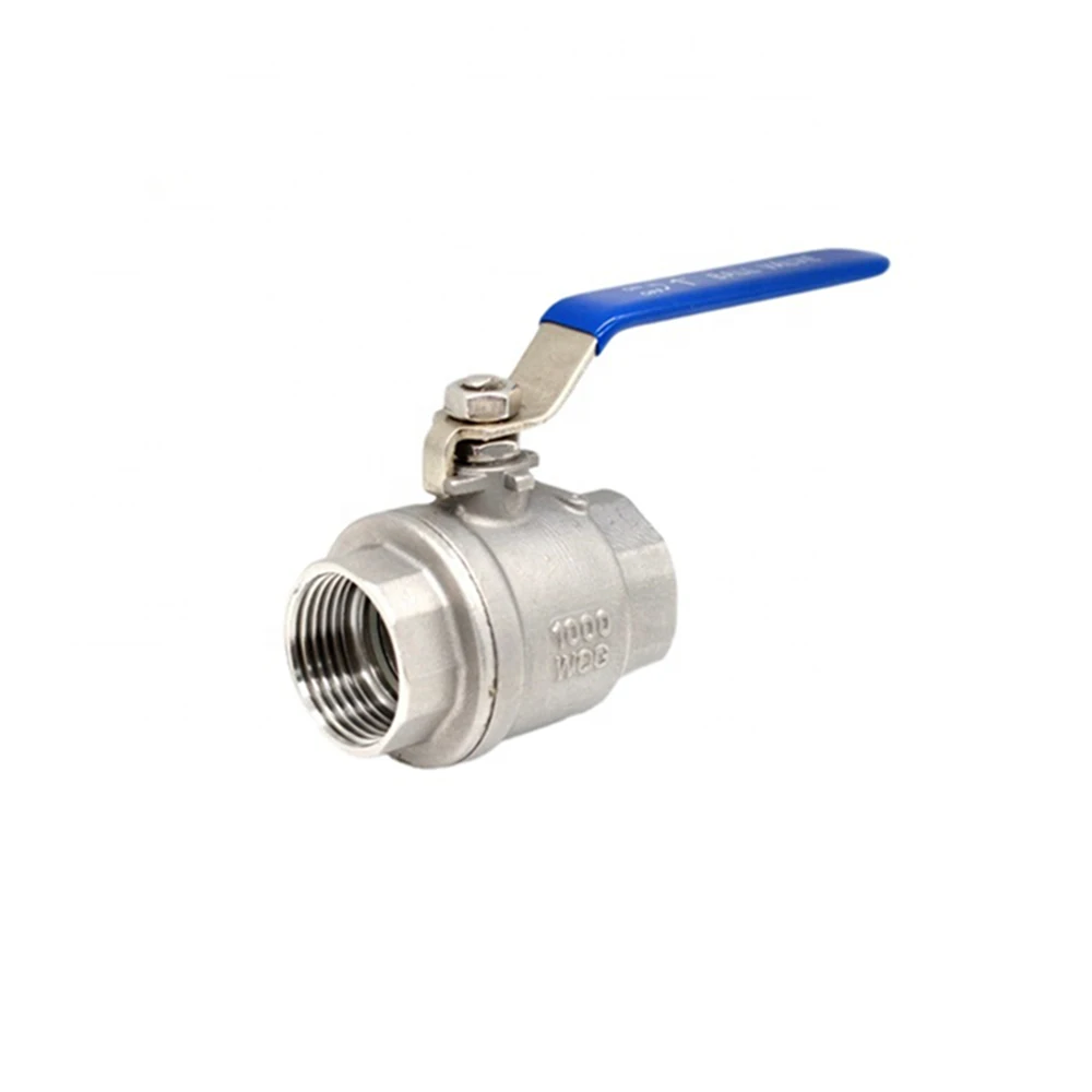 2023 Manufacturer Screw 304 Stainless Steel 1/4 Manual Price 1000 WOG 2 Piece Ball Valve