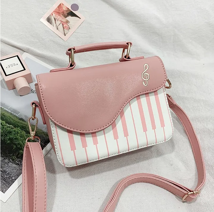 Piano Guitar Music Notes Tote satchel Shoulder hand Bag lady fashion Piano Guitar Music Notes clutch purse and Handbag for Women