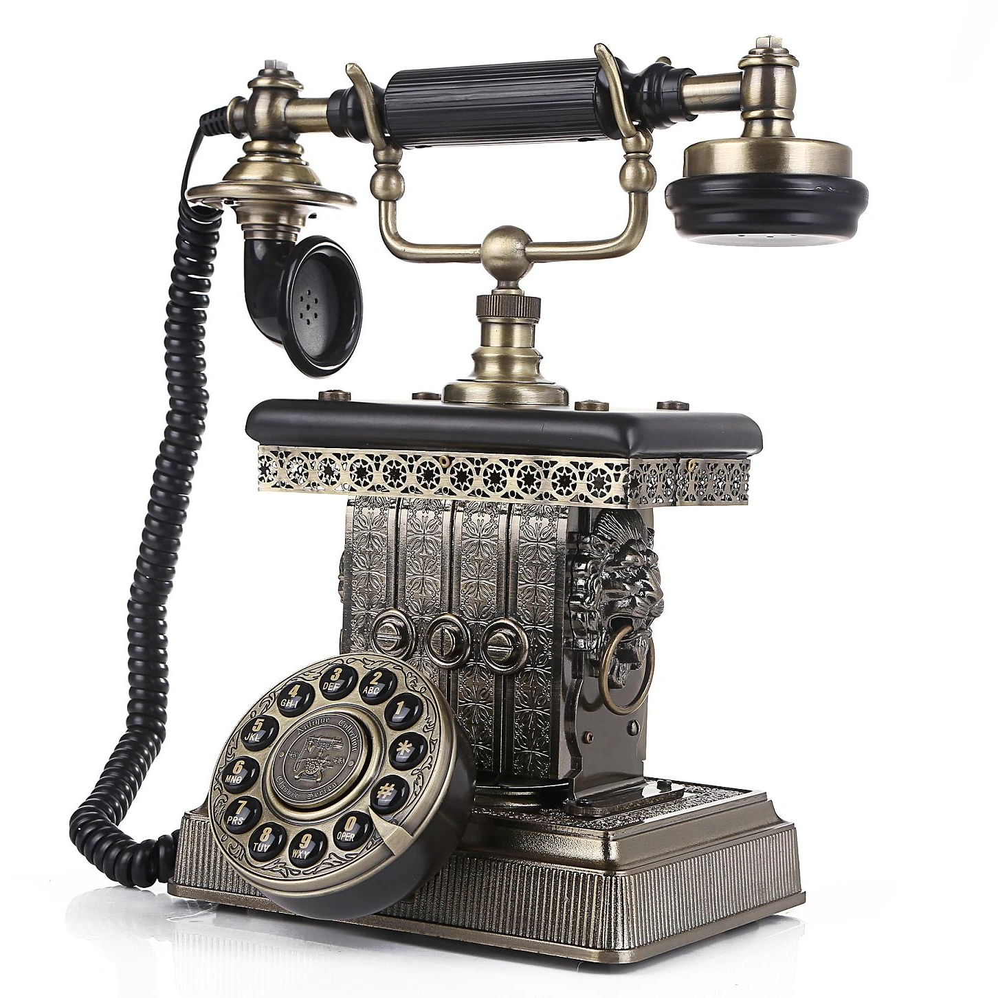 Antique Telephone New Arrival Retro Telephone Vintage Rotary Phone Handset Landline Corded Telephone