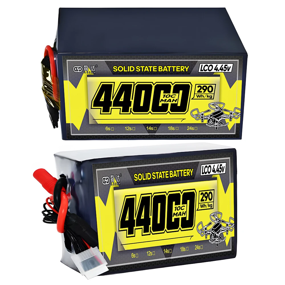 Big-Load rechargeable batteries 44ah 6s 12s 10c 23.7v drone semi solid state lithium polymer battery lipo battery pack