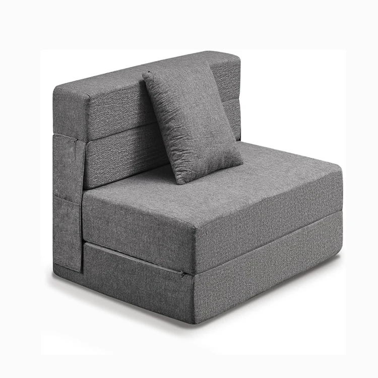 2024 Hot Sale four-fold mattress, durable and easy to clean, free to switch between mattress and sofa