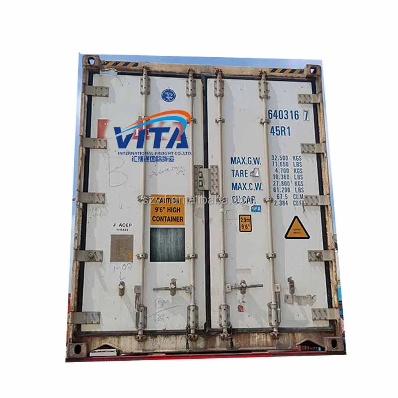 Refrigerated Container Reefer Container 40 Feet Second Hand Shipping From Ningbo Shanghai Qingdao