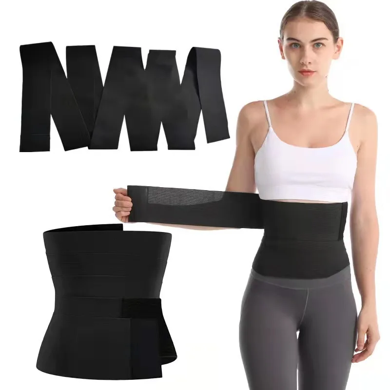 Adjustable Tummy Wrap Belt Waist Trimmer Slimming Body Shaper Loss Weight Tummy Wrapping Belt Lumbar Trainer Women Waist Support
