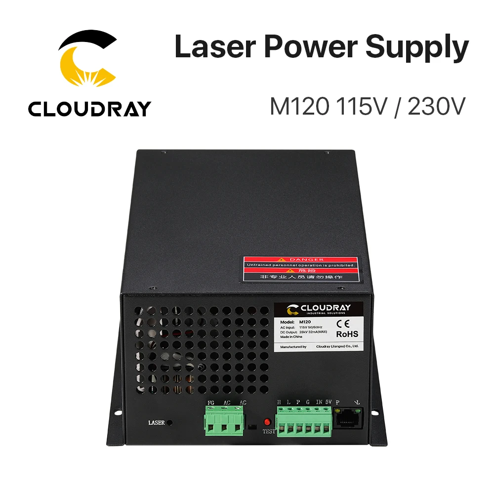 Cloudray MYJG 100W 120W 150W 180W Laser Power Supply With Monitor For CO2 Laser Cutting Machine
