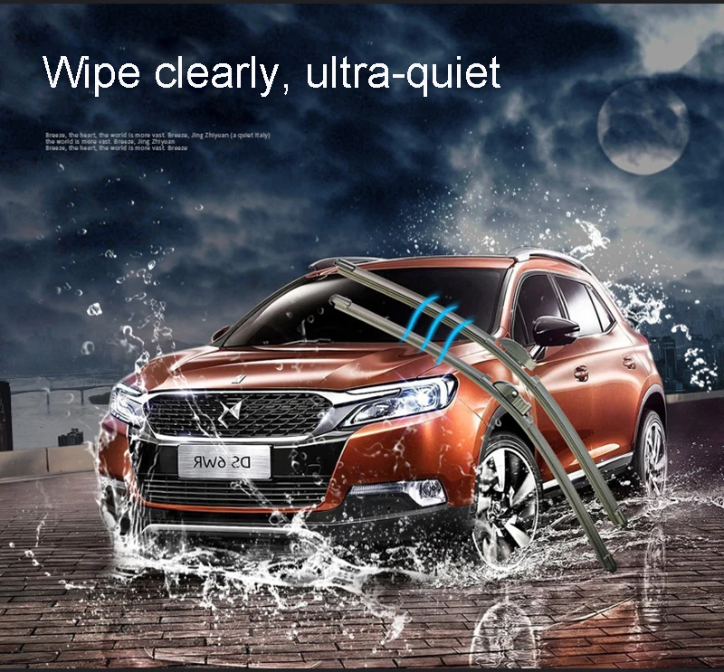 2024 Hot Sell Frameless Wiper Blade Multifunction Front Wiper Blade With 13 Adapters For Car Windscreen Wiper Blades