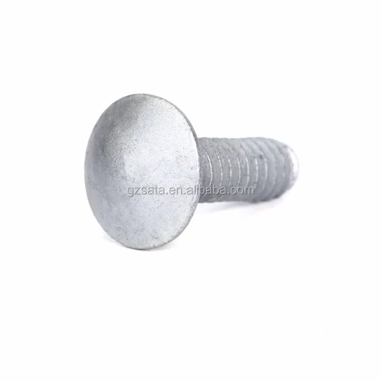 Salt Spray Test Time 1000 Hours Stainless Steel 304 316 Mushroom Head Square Neck Carriage Bolts with Dacromet Coating