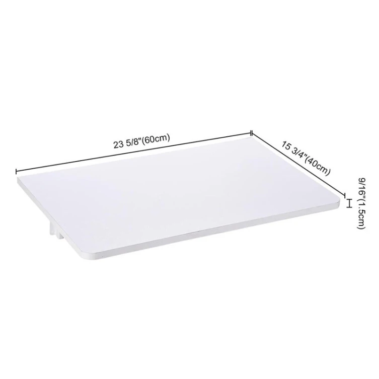 24 Years Factory Direct White Wall Mounted Drop-Leaf Folding Desk Floating Table for Small Space Saving Home