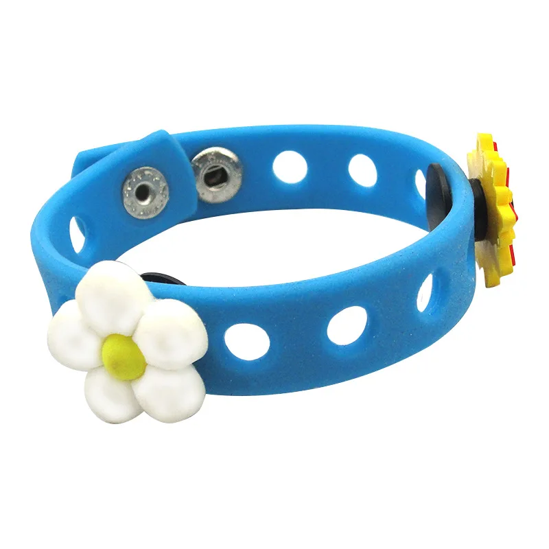 custom wrist band new products 2024 clog croc charm snap button bracelet silicon hole charm bracelets wrist bands for events