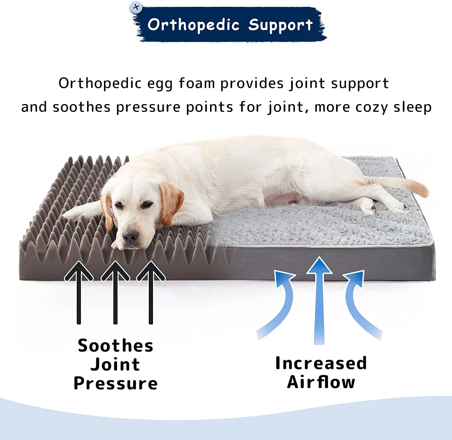 Ортопедическая кровать для собак больших моющийся диван с эффектом памяти